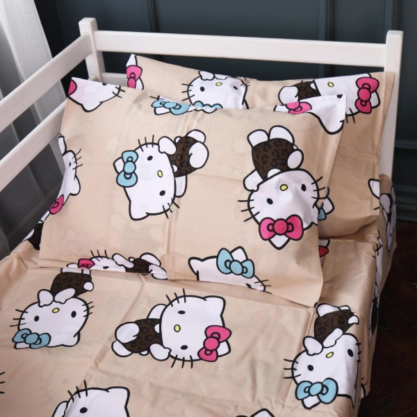 Фото - Комплект постельного белья детский MirSon 110х140 см Kids Time 17-0866 Hello Kitty Style Бязь (2200012065464)